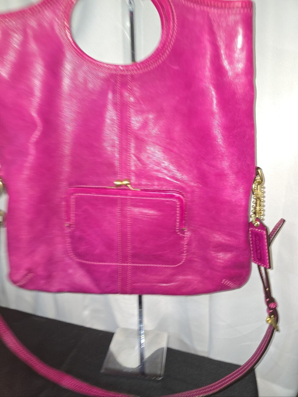 COACH 12250 Vintage Leather Circle-Handle Satchel/handbag Bag - Picture 12 of 13